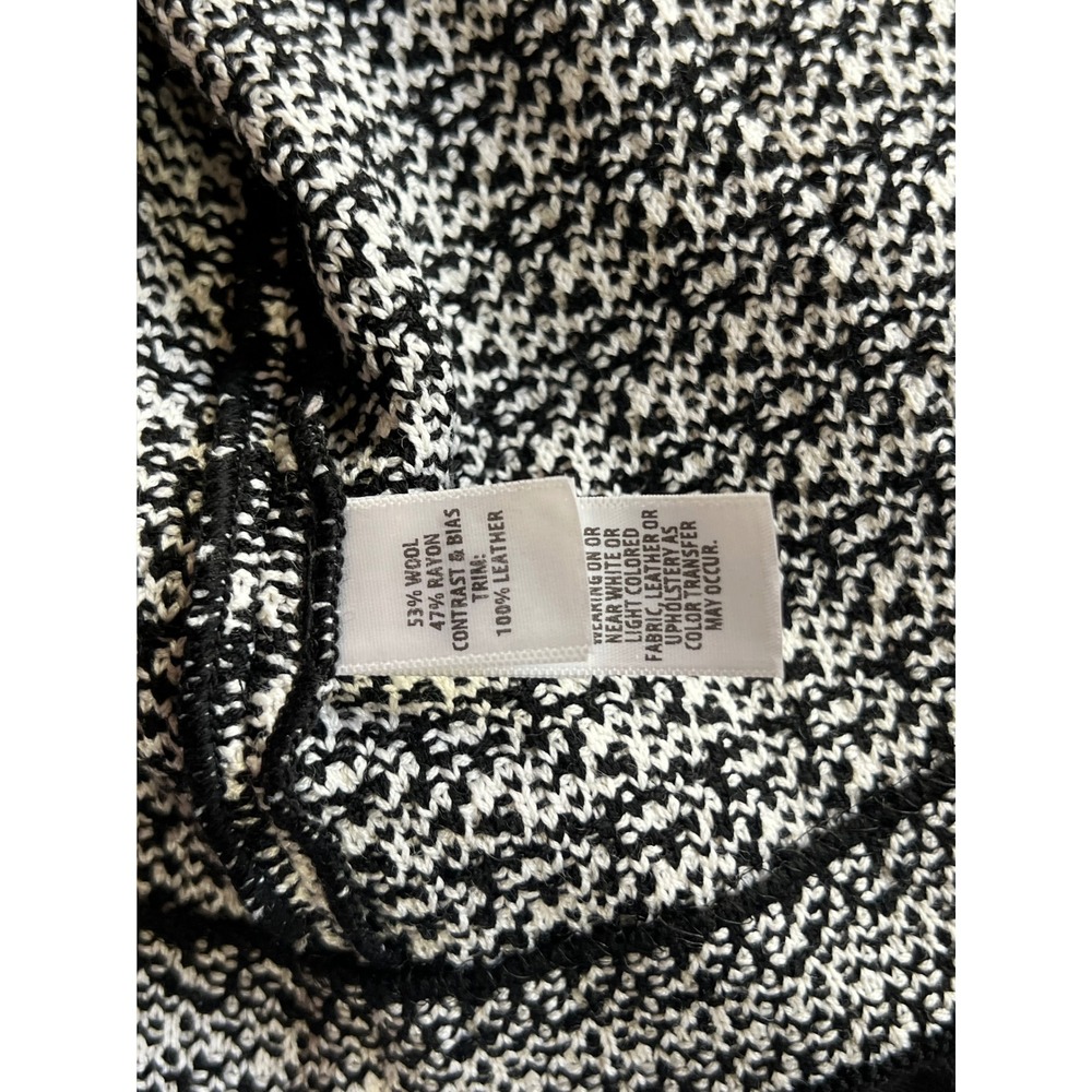 St John Collection Houndstooth Luxury Business Casual Jacket Black White Size 16 - Picture 4 of 8
